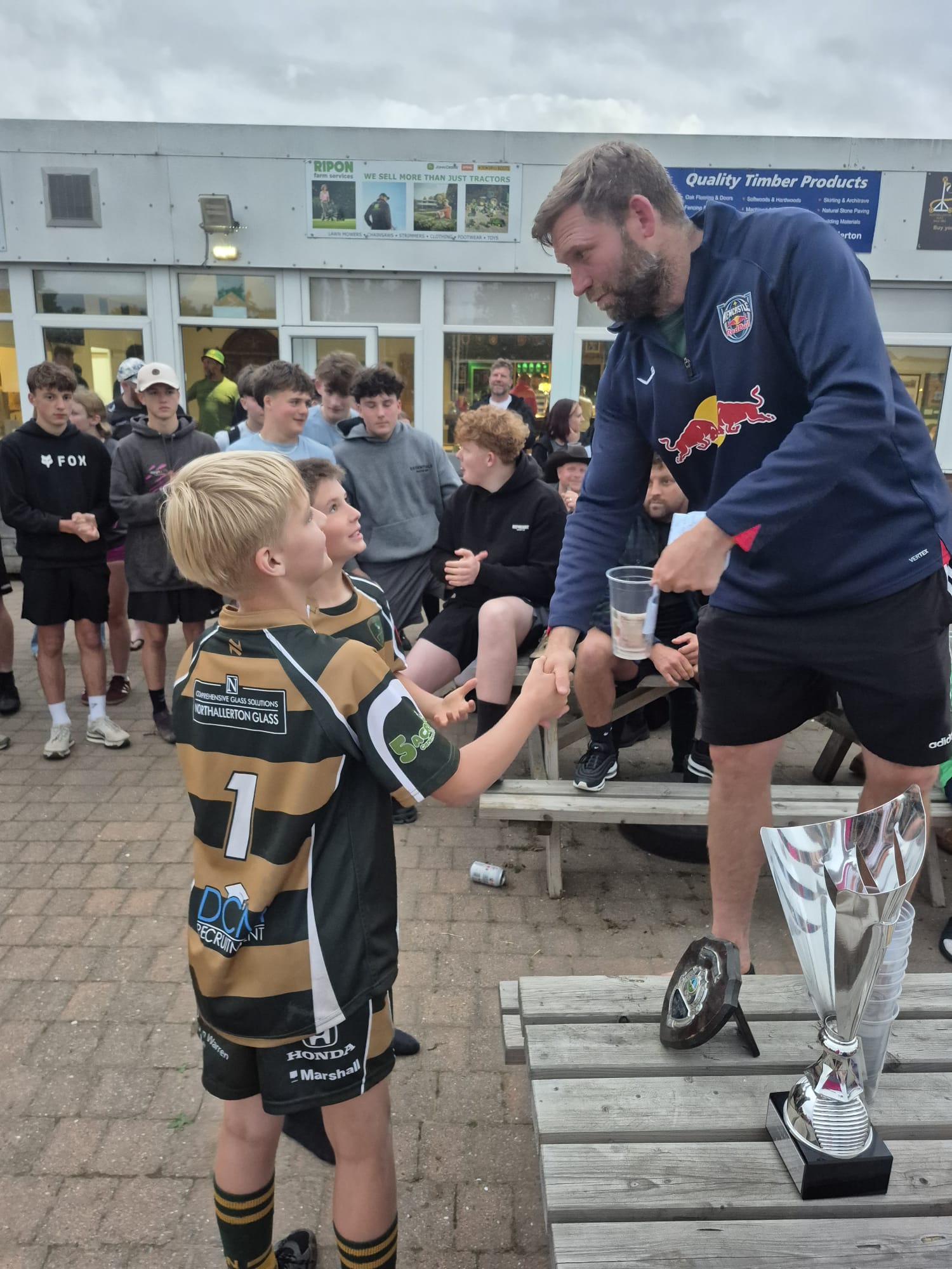 Mini Dodgers prizegiving photo